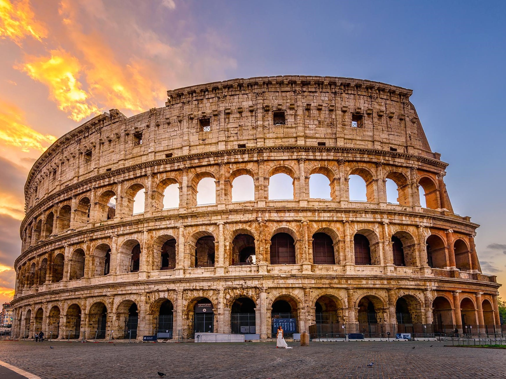 The colosseum in Rome